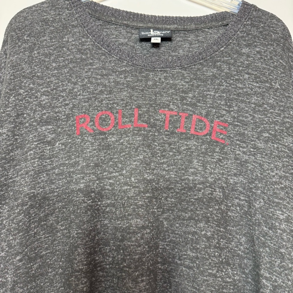 Boxercraft Oversized Longsleeve Charcoal Gray Roll Tide Pullover Sweatshirt XL